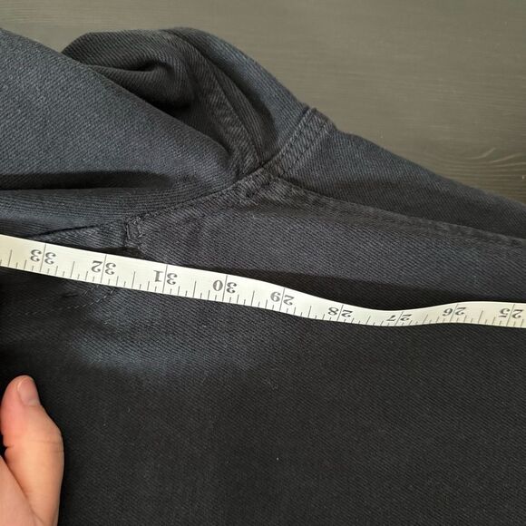 Wilfred Free Aritzia Flared Jeans Womens Sz 2 Black High Rise Denim Trendy - Picture 13 of 14